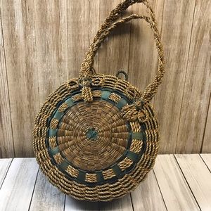Mini Wicker Banjo Motif Handbag